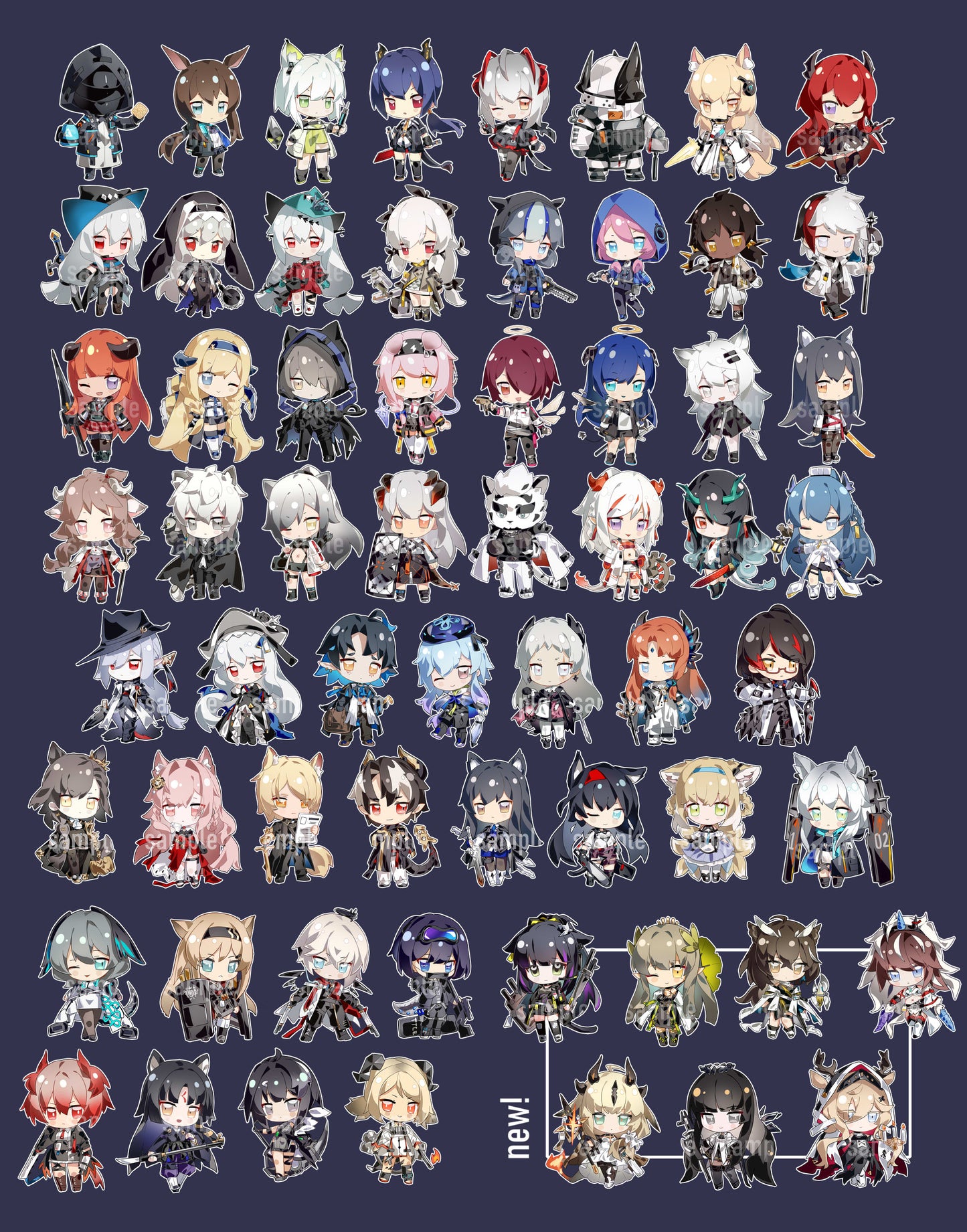 Arknights Keychains (85 Characters)