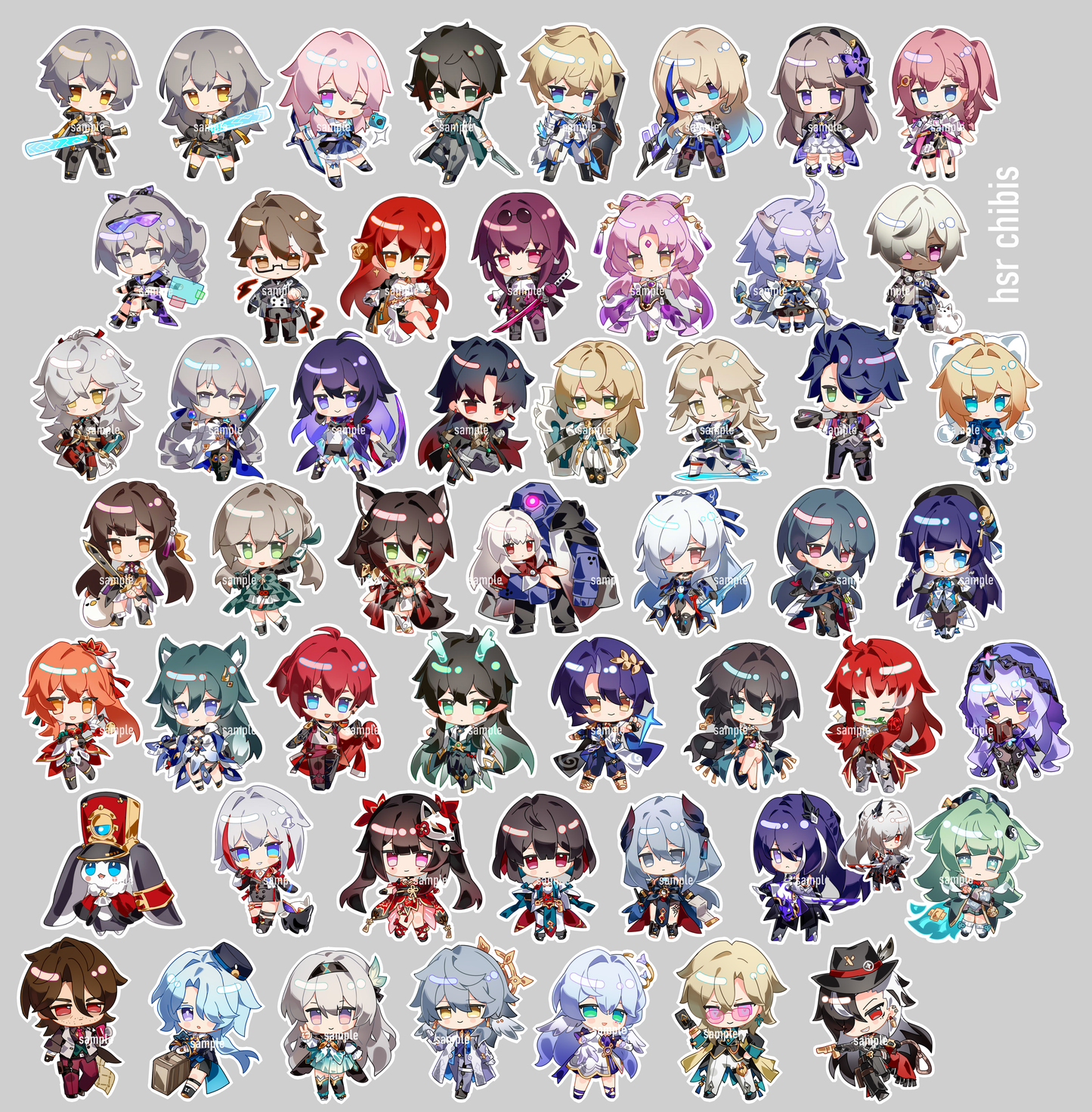Honkai Star Rail Keychains (All Characters)