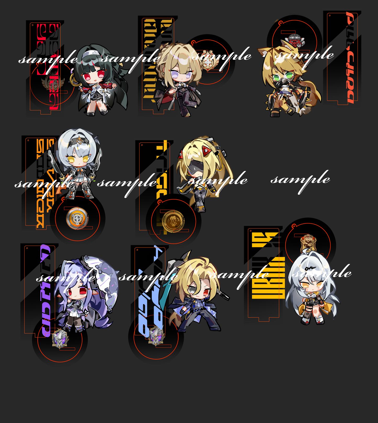 Zenless Zone Zero Standee & Charm Set (All Characters)