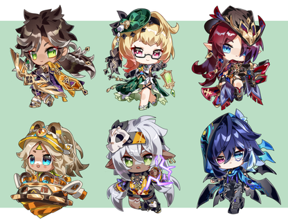Genshin Keychains (All Characters)