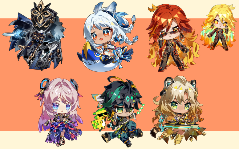 Genshin Keychains (All Characters)