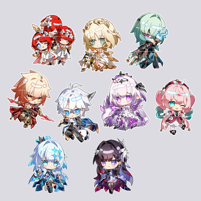 Honkai Star Rail Keychains (All Characters)